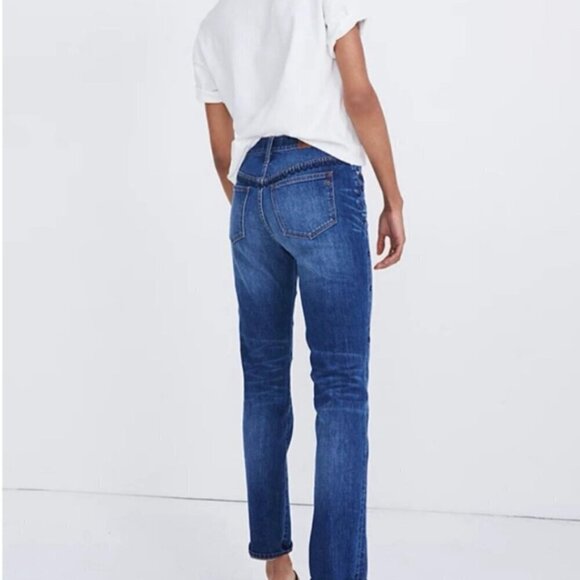 Madewell The High-Rise Slim Boyjean: Beaded Edition 28 - Picture 3 of 9